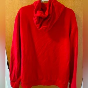 Red zip up hoodie